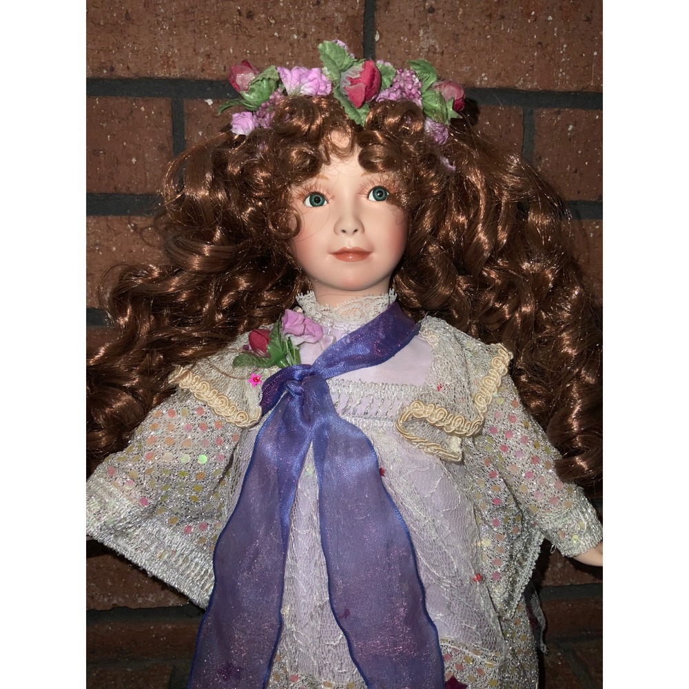 Paradise Galleries ANGEL OF PATIENCE 14" Bisque Porcelain Collector Doll - Picture 2 of 4